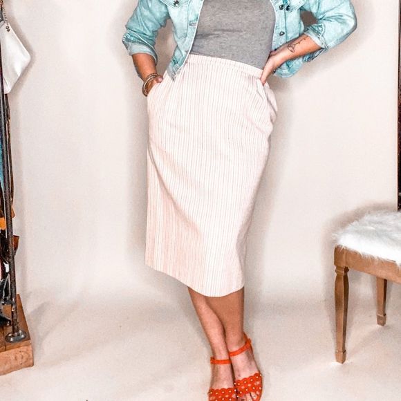 Wilroy Dresses & Skirts - ✨SOLD✨ Vintage Wool Stripe Skirt Size 12